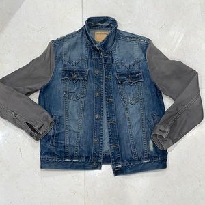 True Religion Denim Jacket. Size Large. Two tone denim.